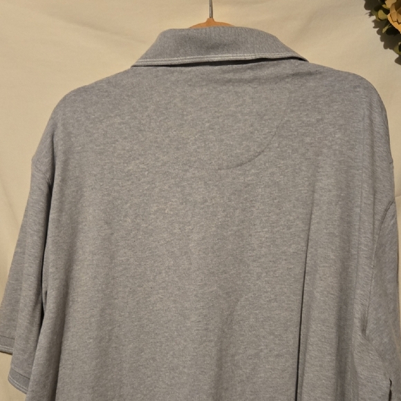 Shaquille O'Neal Heather Gray Polo GolfShirt Classic Design Size 3XL - Picture 7 of 8